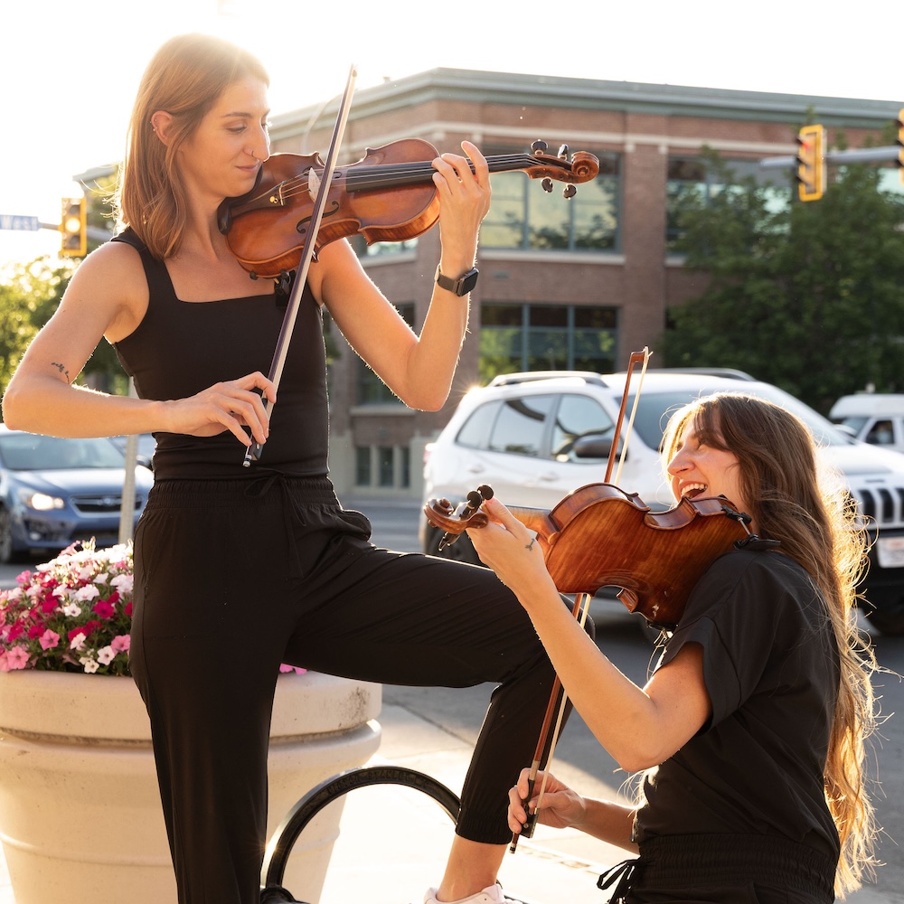 Double Treble Twins performing