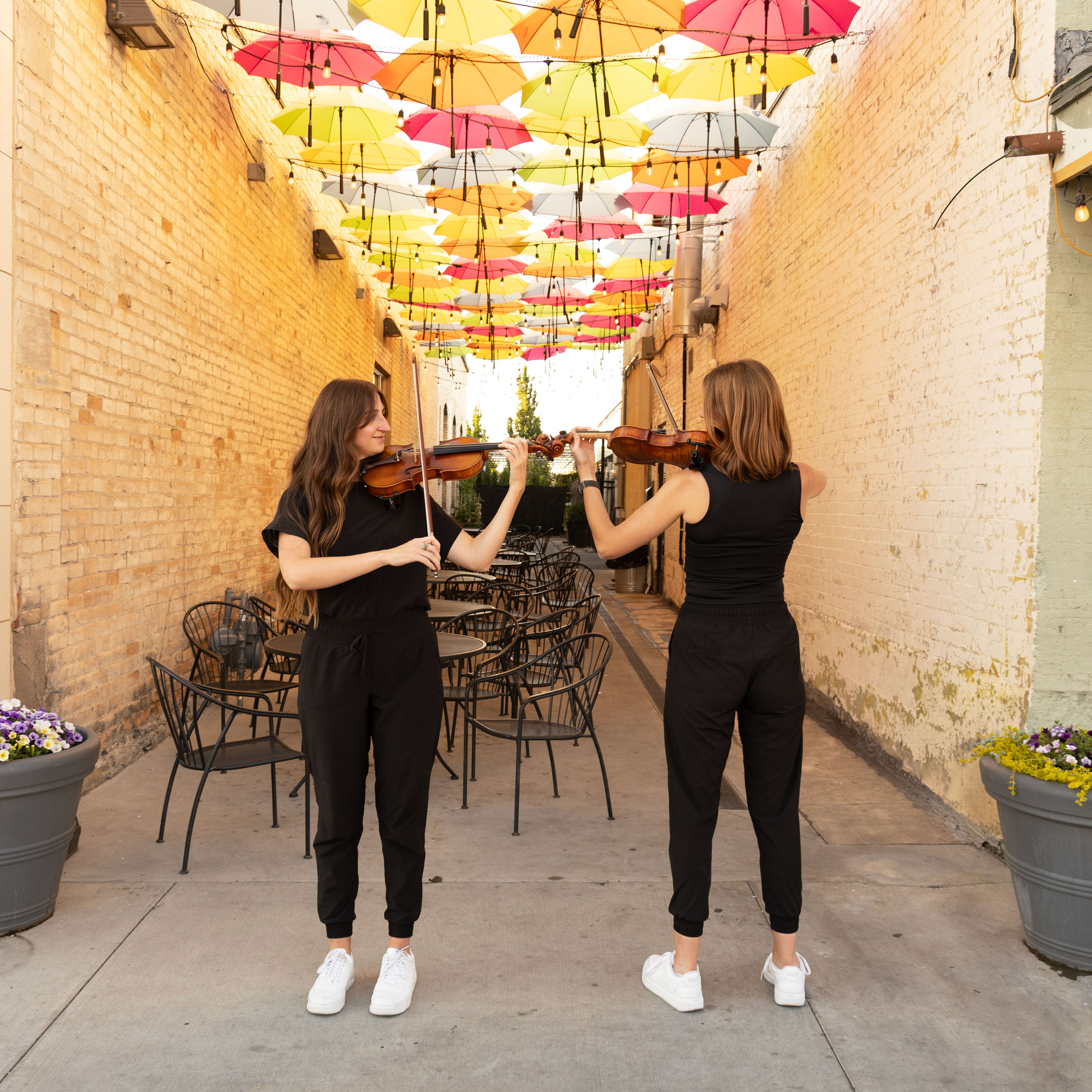 Double Treble Twins performing